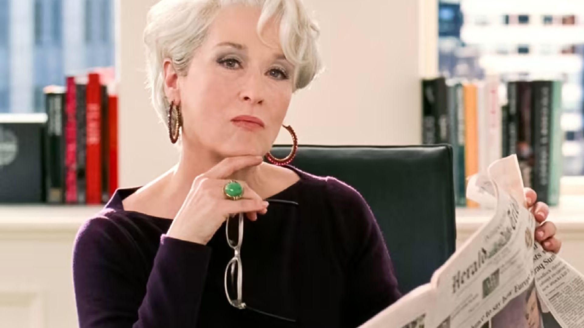 Meryl Streep como Miranda em O Diabo Veste Prada