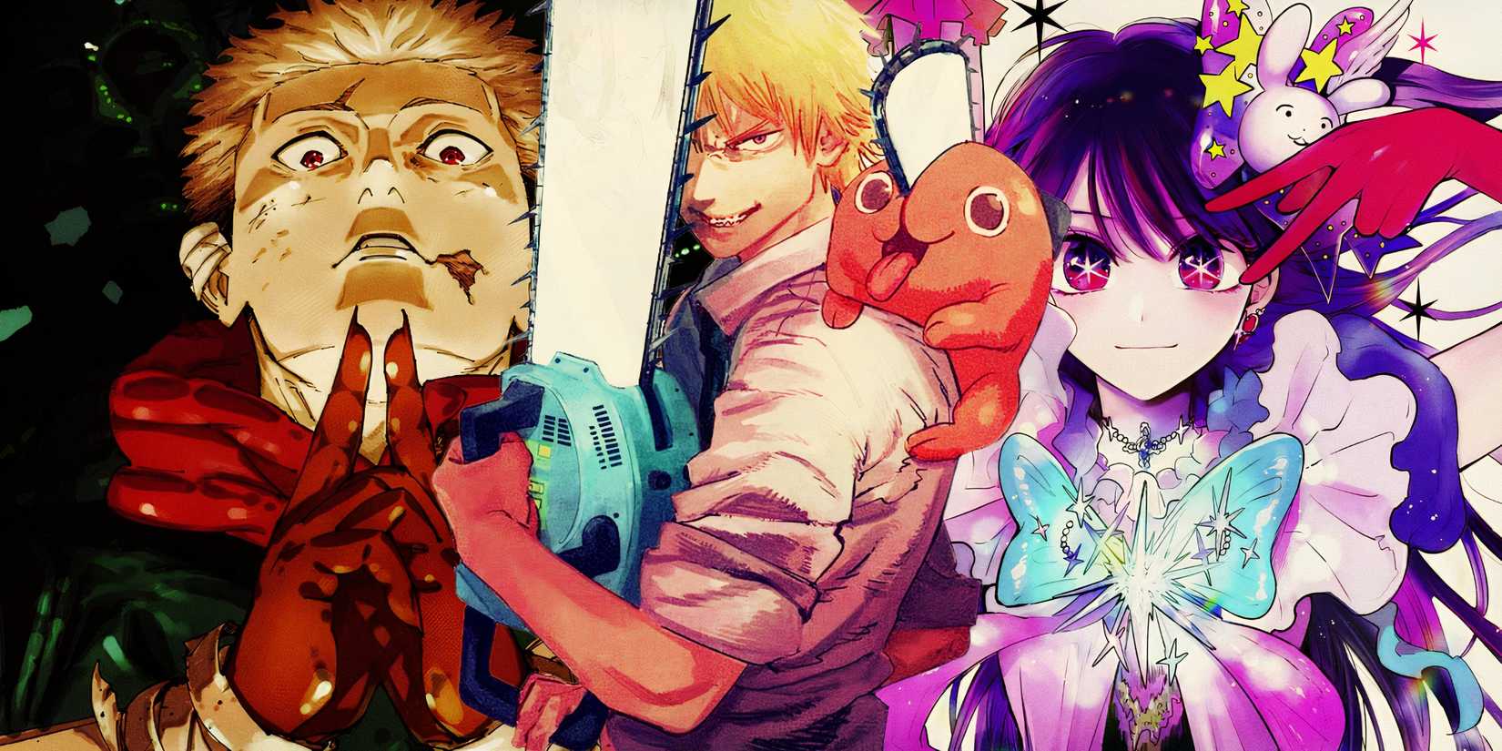 Chainsaw Man Jujutsu Kaisen Oshi No Ko Feature Header