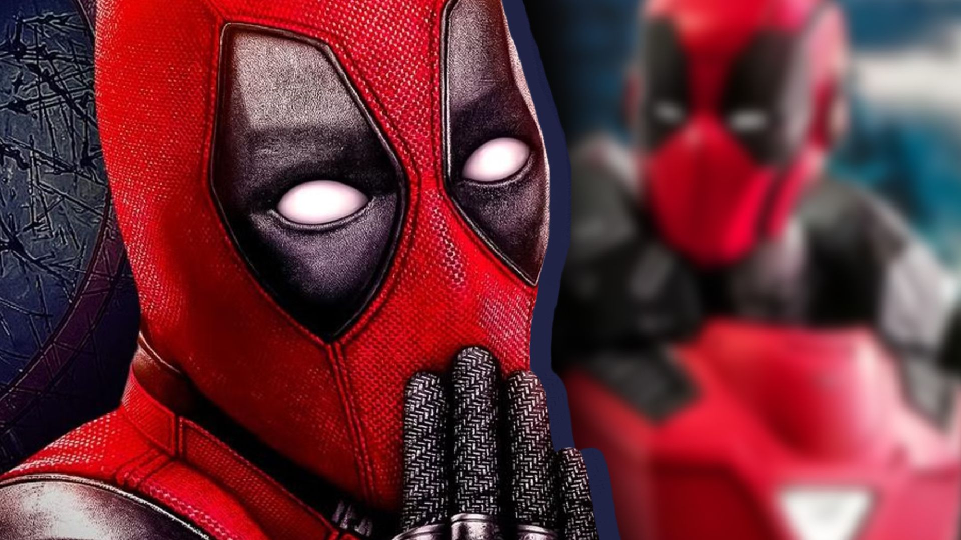 movie deadpool and figure showing him in iron man style armor