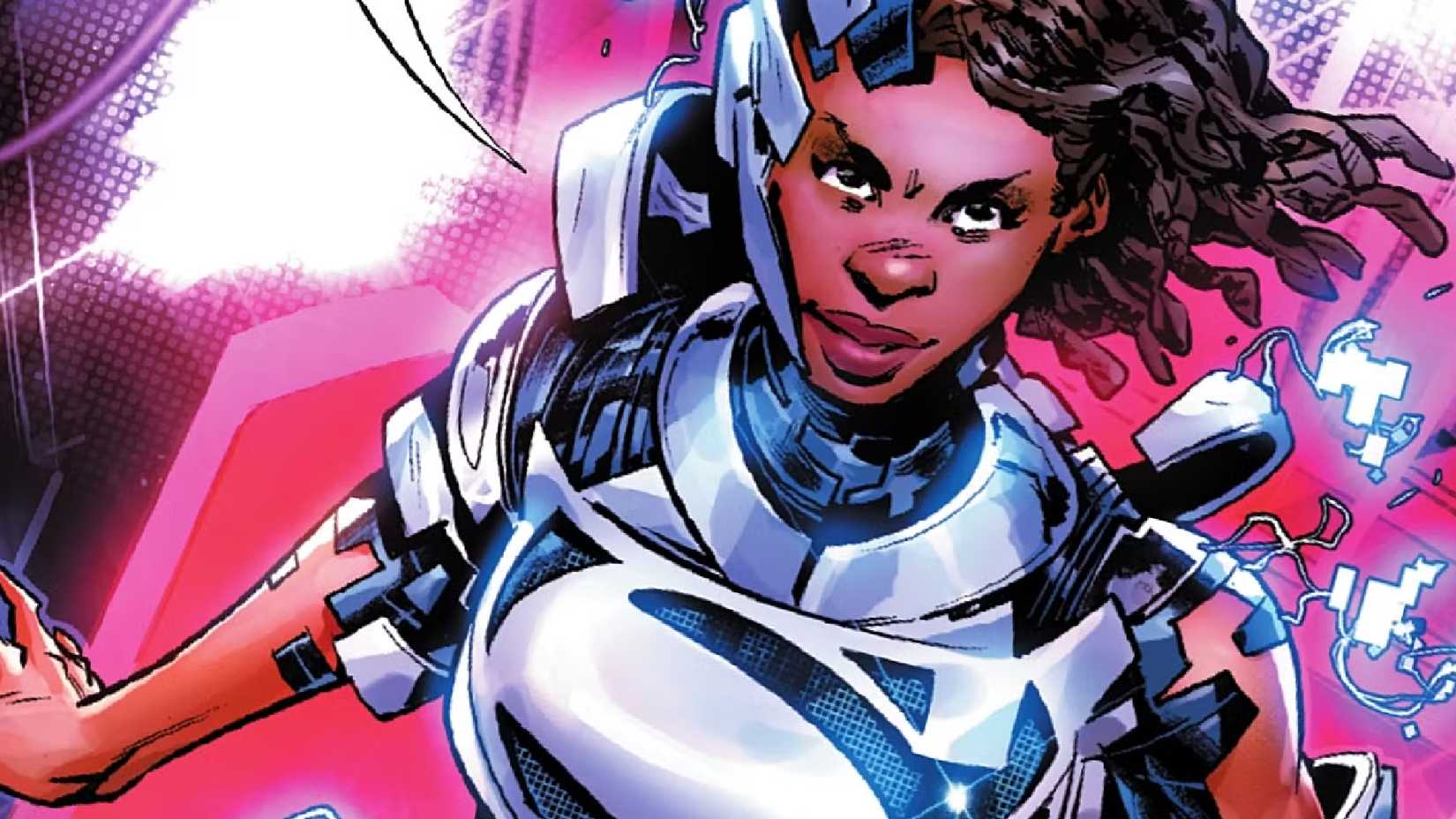 natasha irons' steel suiting up