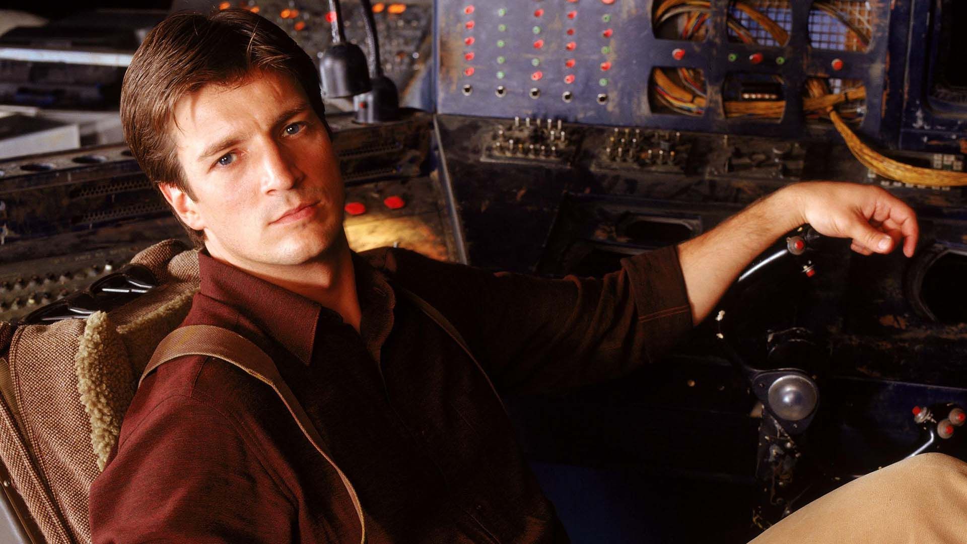 Nathan Fillion como Mal Reynolds em Firefly