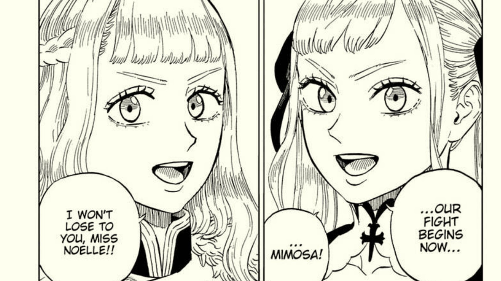 Noelle and Mimosa in Black Clover finale