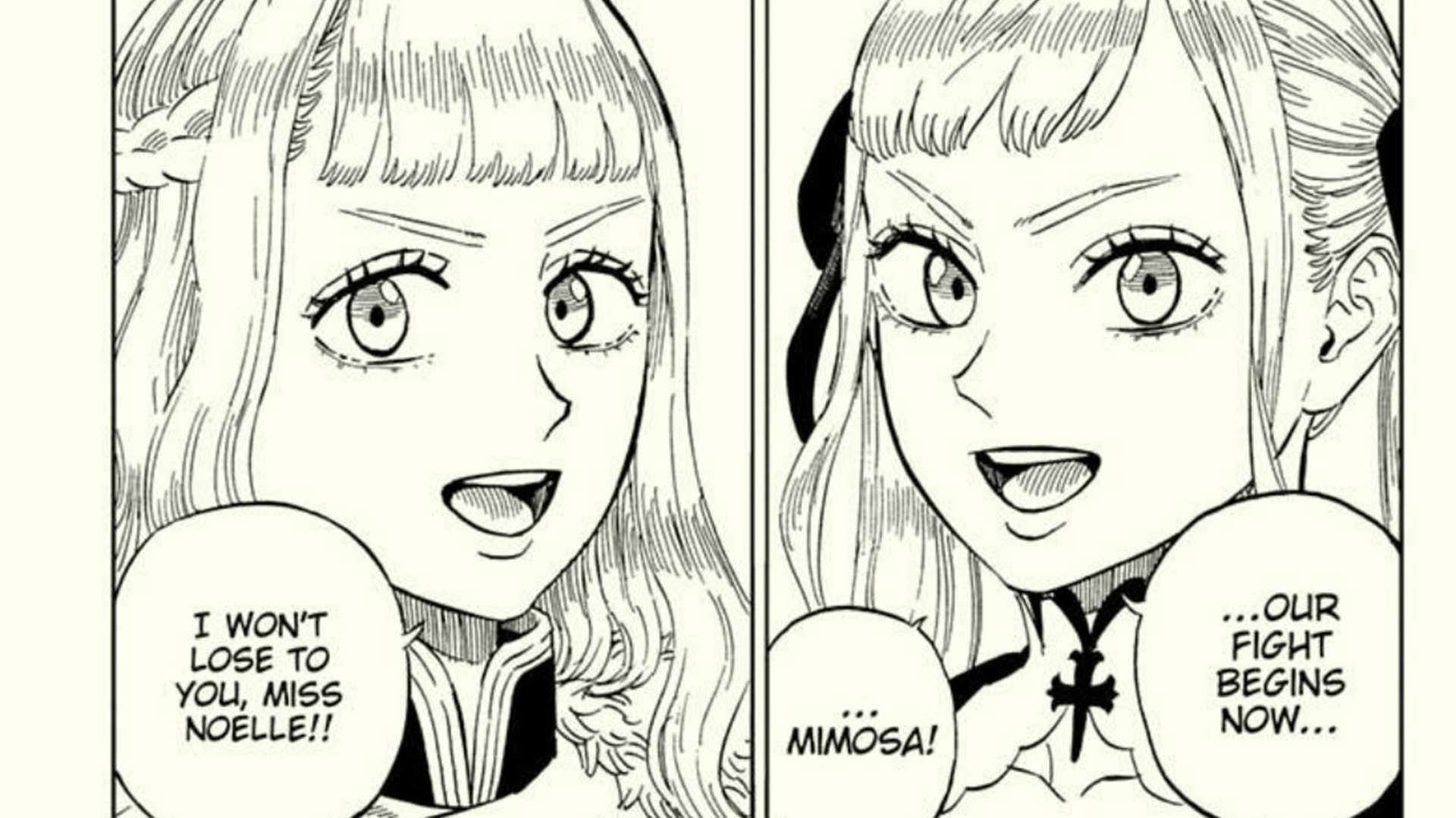 Noelle and Mimosa in Black Clover finale