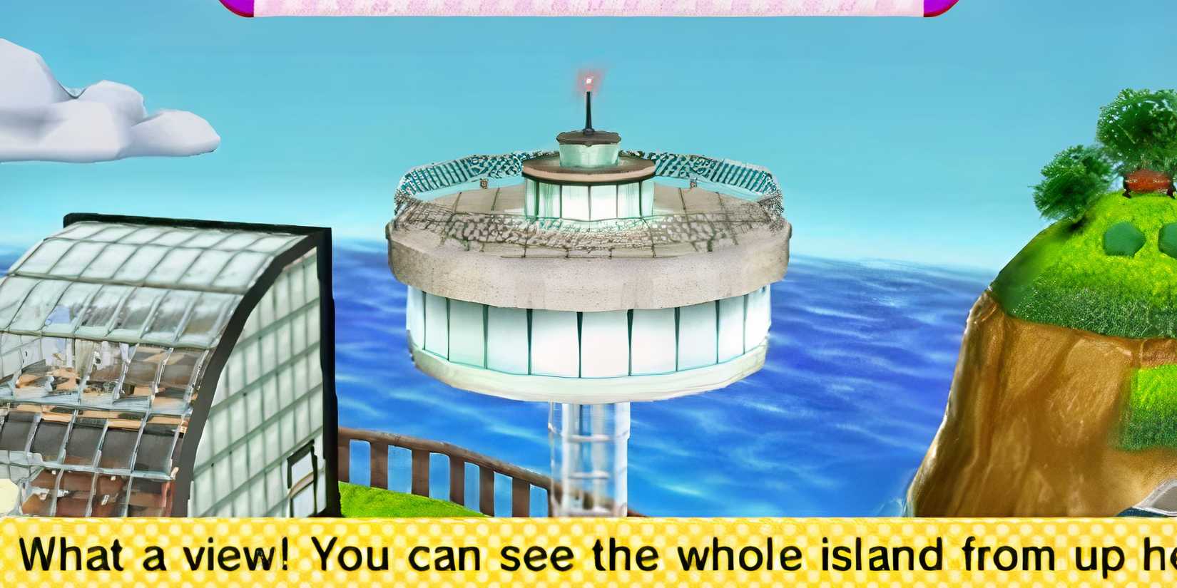 Upscaled image of Observation tower from Tomodachi Life