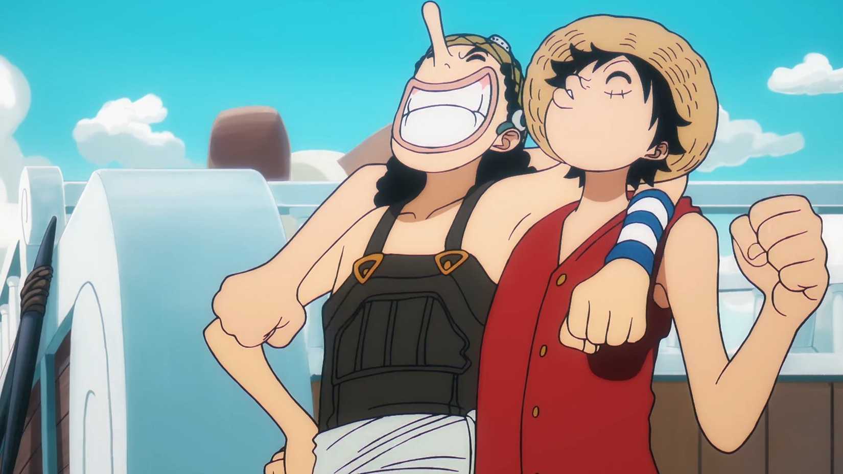 Luffy et Usopp dans l'épisode 1156
