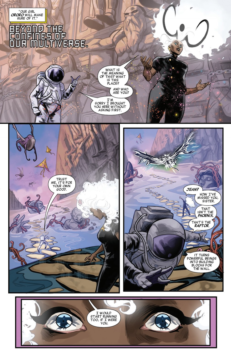 Ororo Munroe finds the Raptor in Earth's Mightiest Mutant
