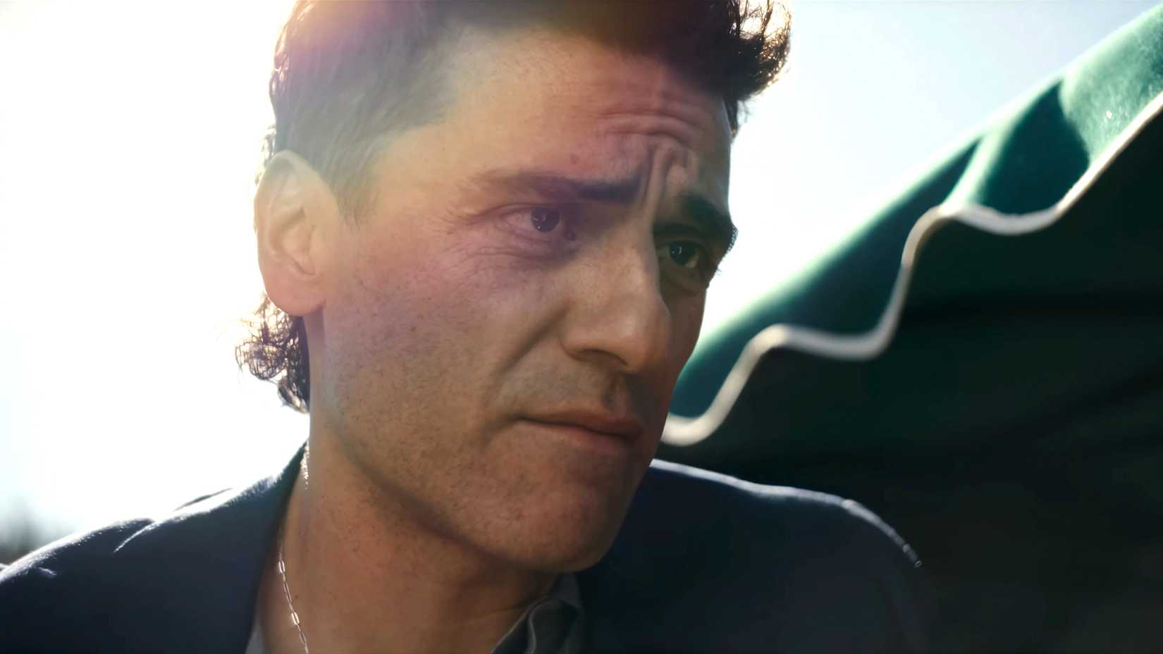 oscar isaac s josh looking intensely at someone in beef season 2