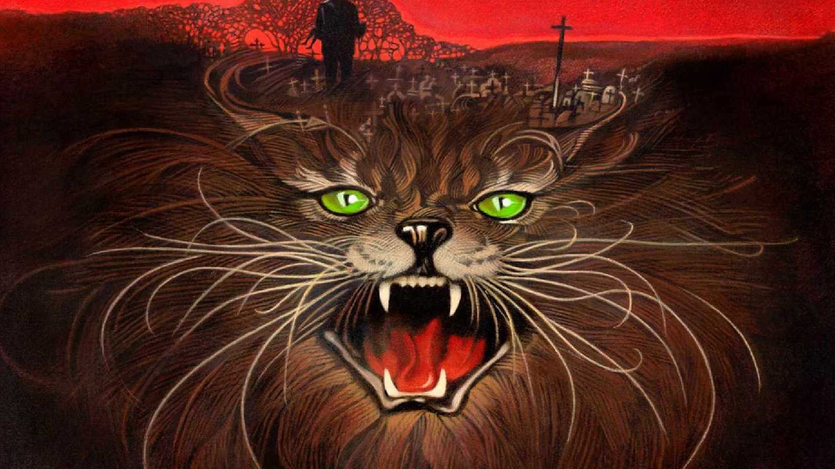 Pet Sematary book cover with Church screeching at the reader