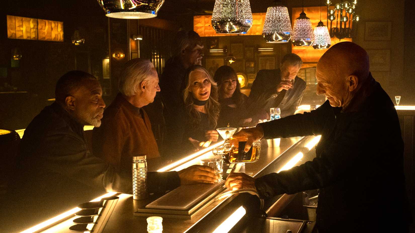 Elenco de Star Trek: The Next Generation reunido em Star Trek: Picard