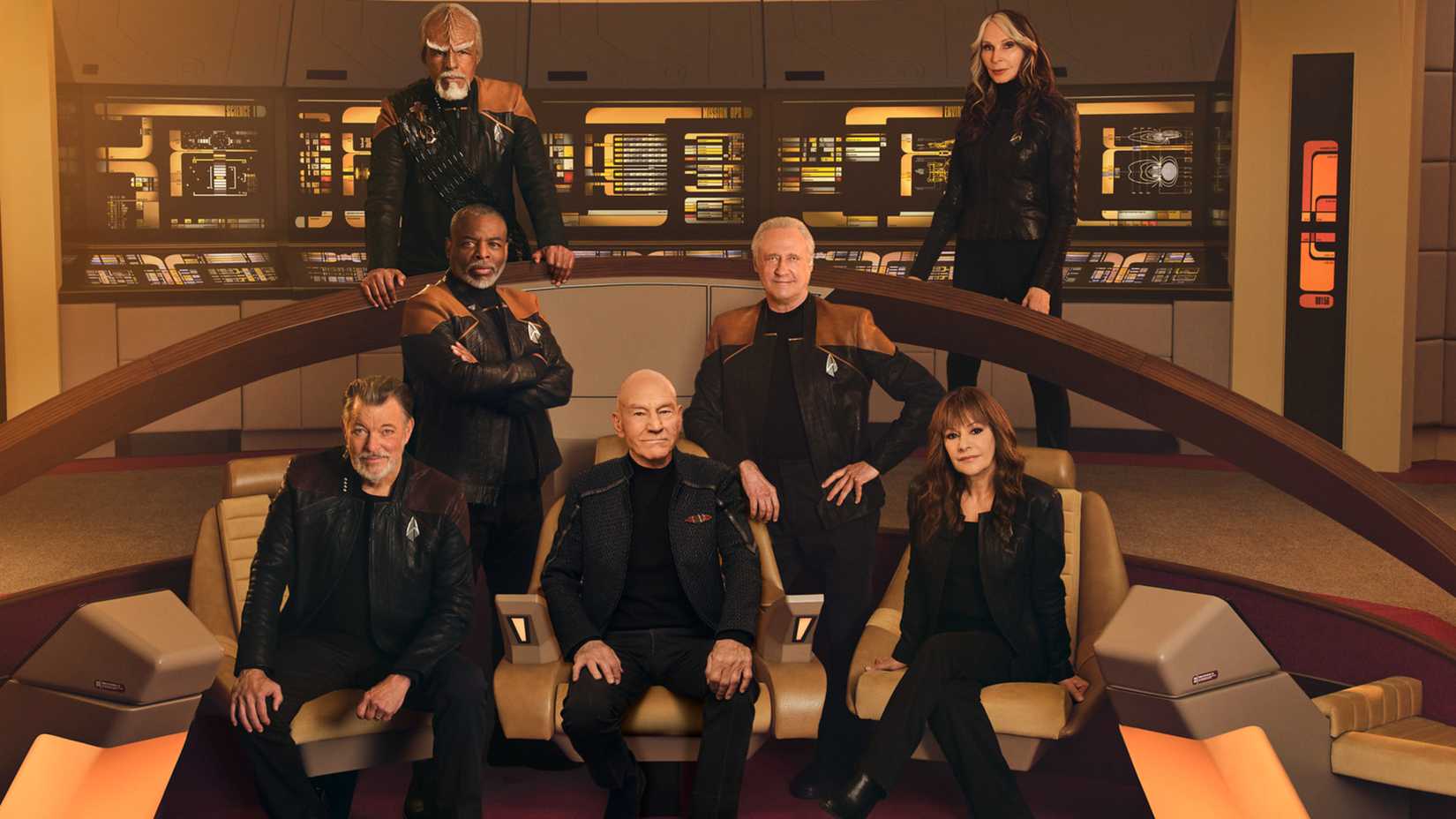 Picard season 3 TNG bridge cast