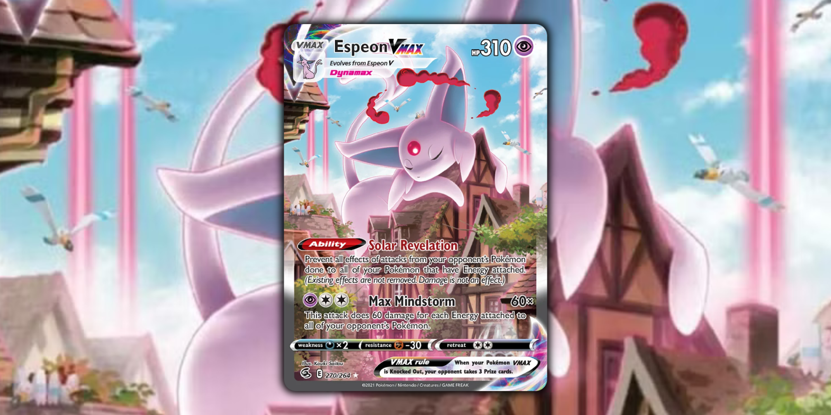 Pokémon Card Featured Image - Espeon VMAX 