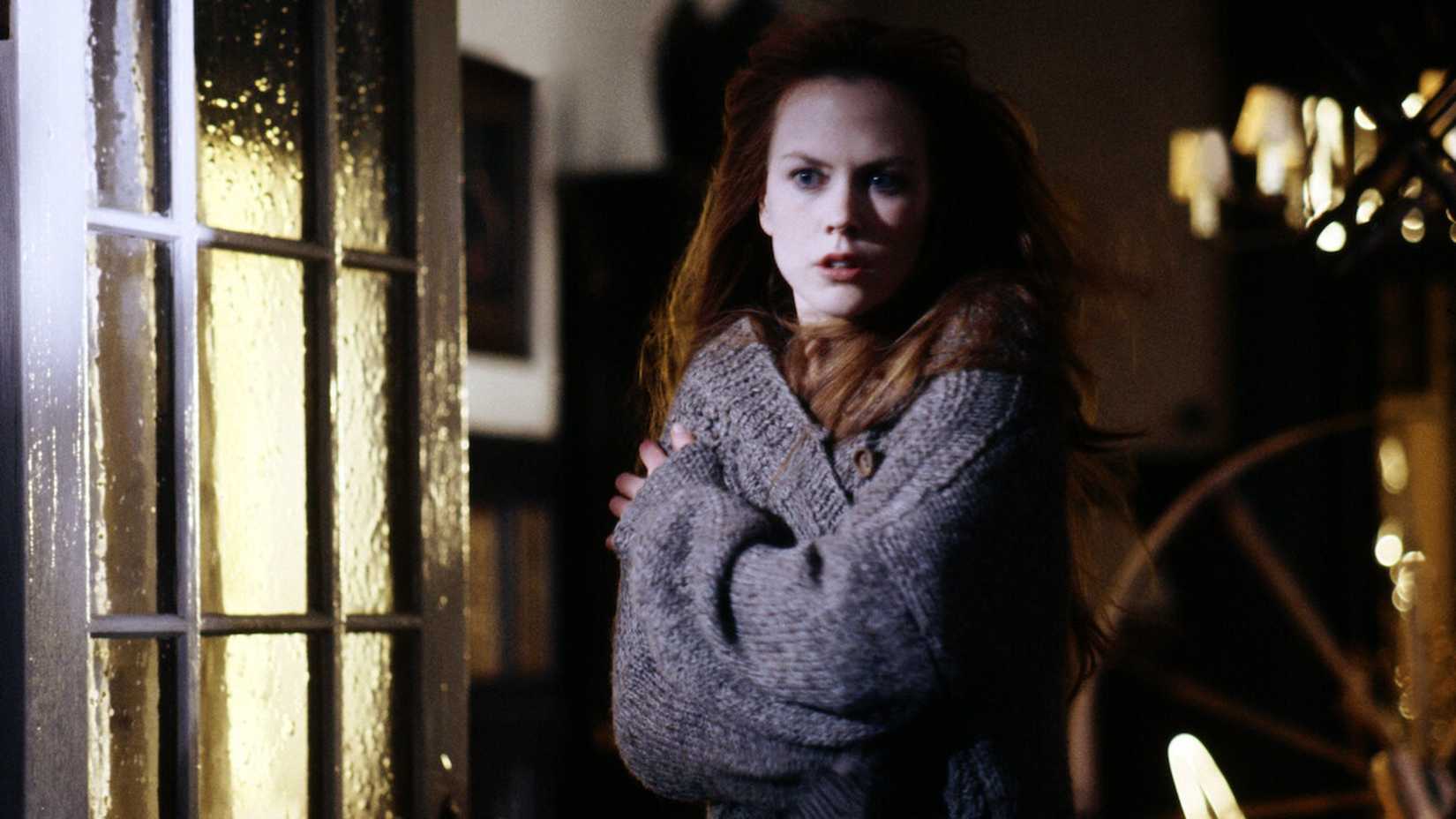 Nicole Kidman looks afraid in Practical Magic