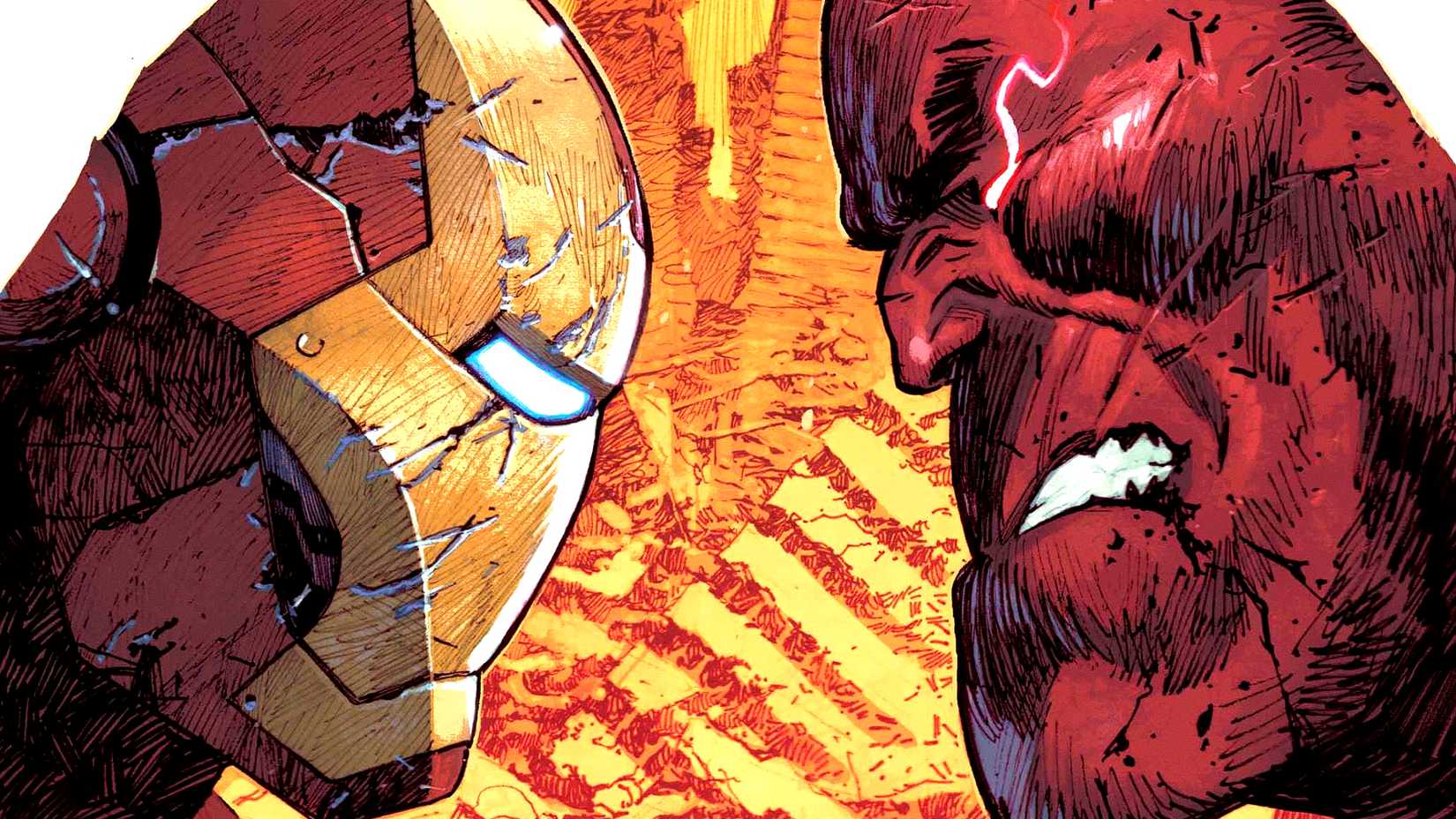 Red Hulk and Iron Man face off in Marvel's Armageddon