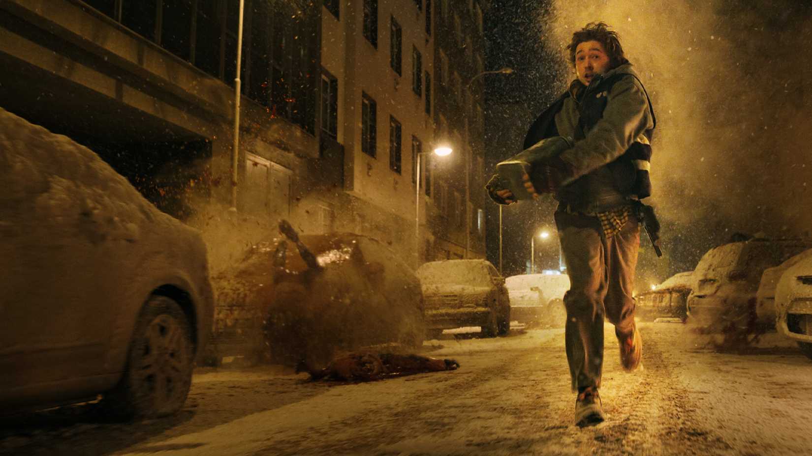 Cena do novo filme de Resident Evil mostrando o cenário de Raccoon City