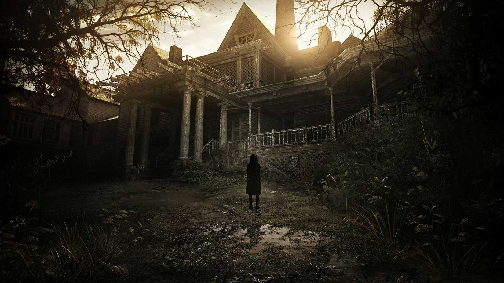 Resident Evil 7 Biohazard House, Featuring Eveline Standing In The Foreground