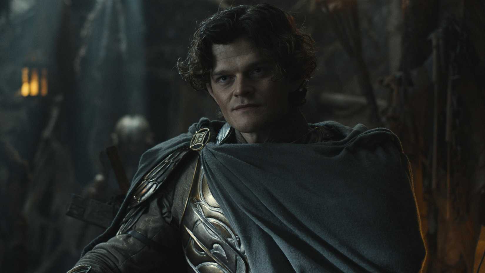Robert Aramayo as Elrond in season 2 of The Rings of Power