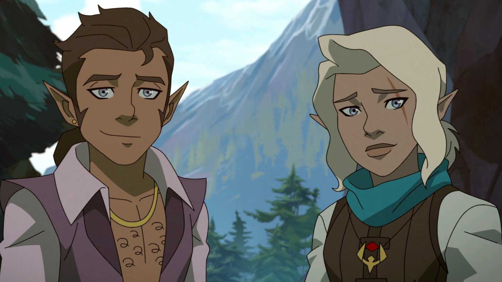 Scanlan e Pike em The Legend of Vox Machina