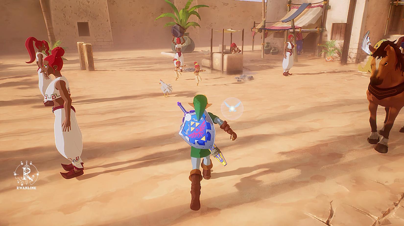 Image shows the fan-made Ocarina of Time anime