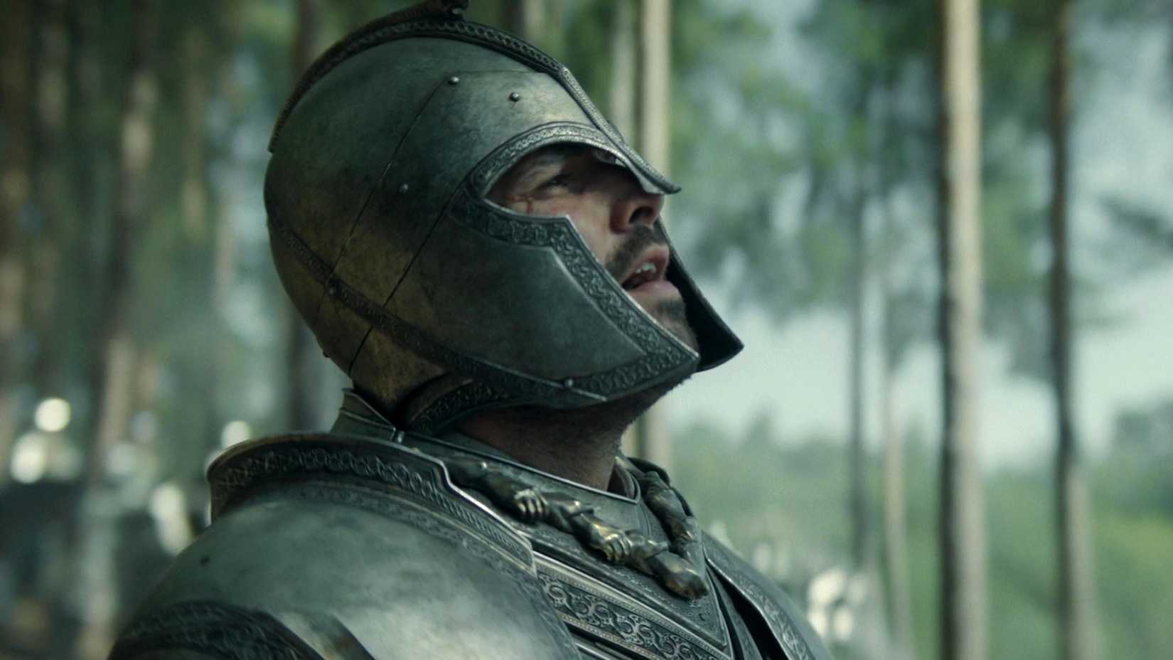 Criston Cole em armadura em House of the Dragon