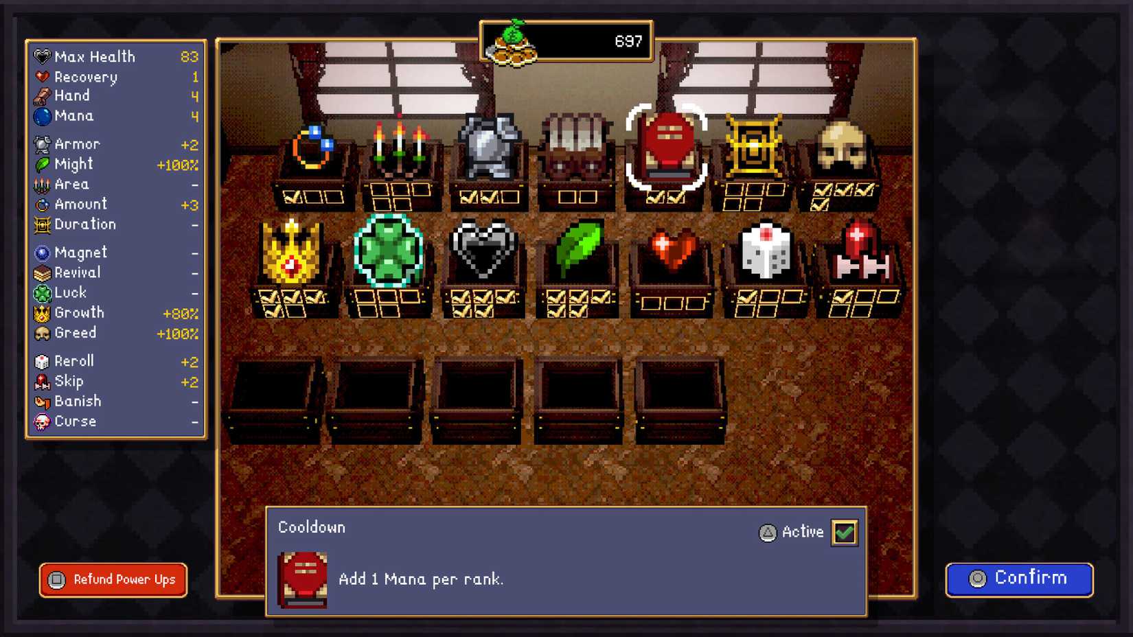 Cooldown in Vampire Crawlers