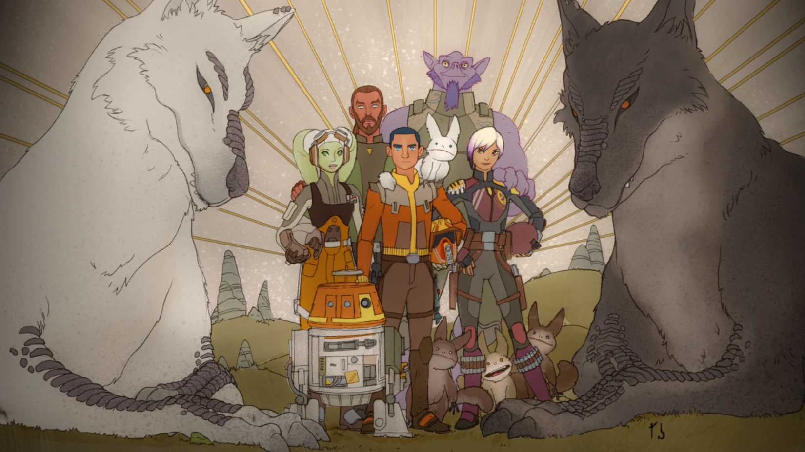 Pintura da tripulação da Ghost de Star Wars Rebels