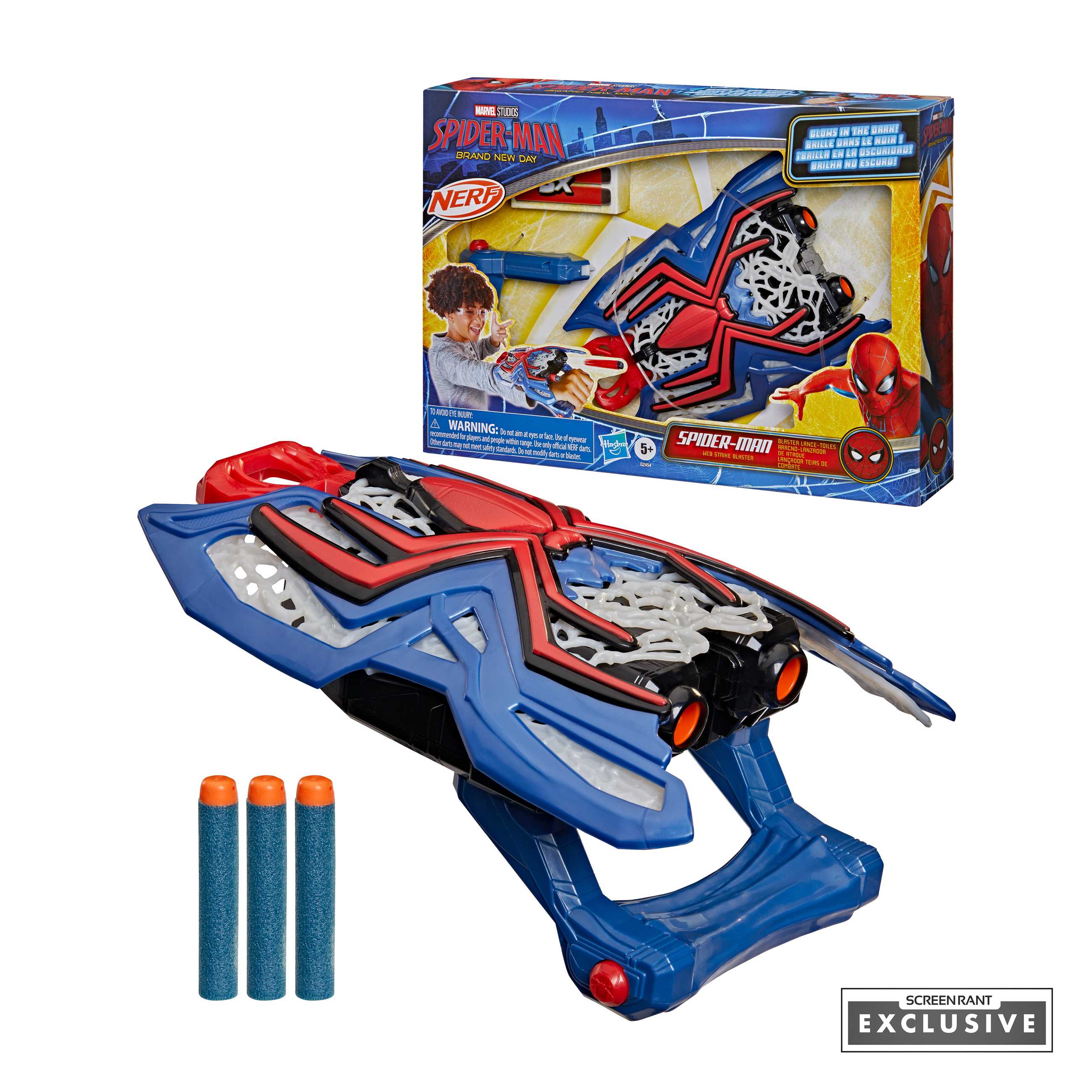 Spider-Man Brand New Day HASBRO SPIDER-MAN NERF WEB STRIKE BLASTER Exclusive Toy