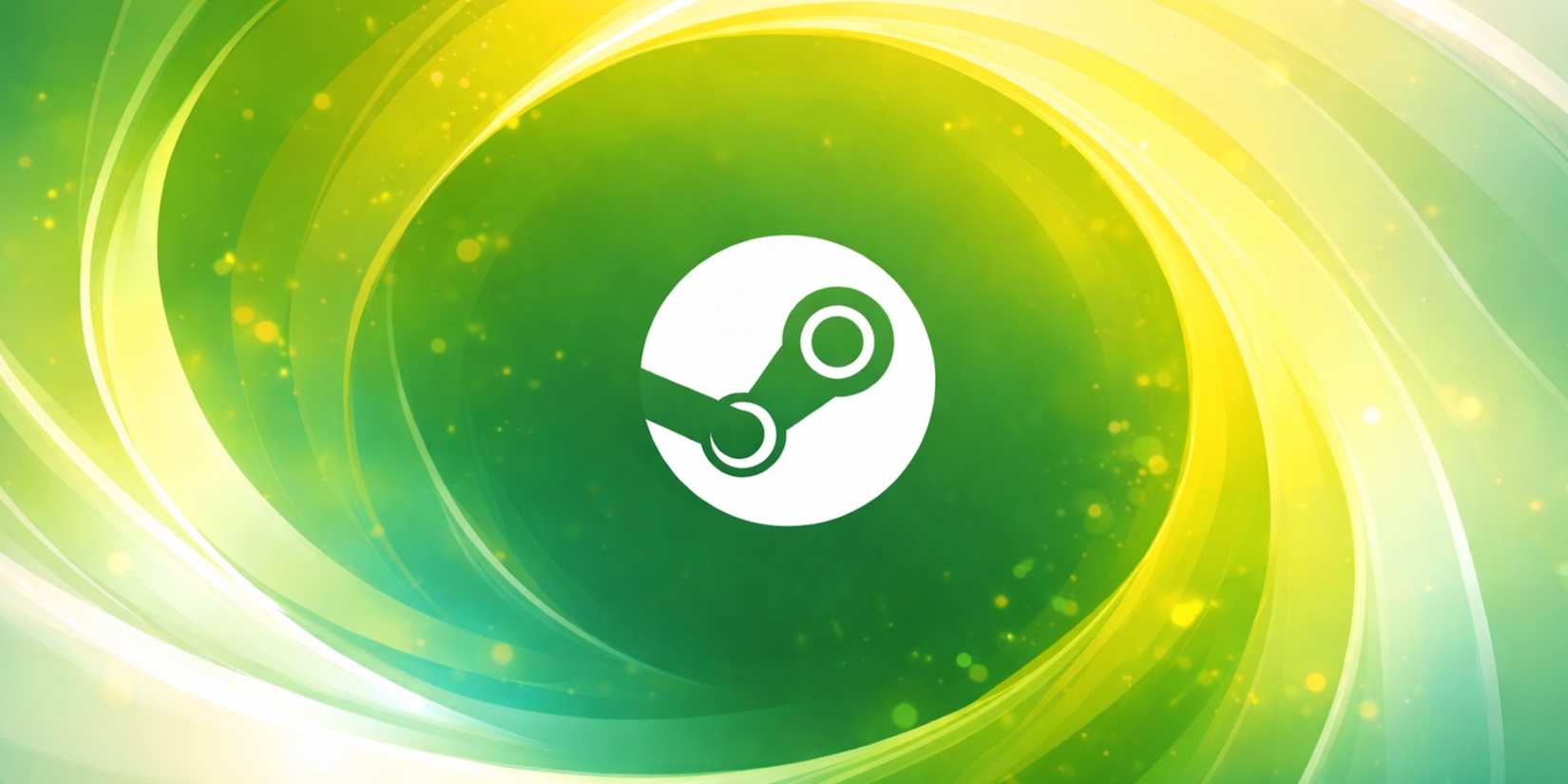 Steam logo yellow green white