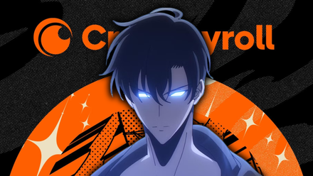 Sung Jinwoo from Solo Leveling in front of the Crunchyroll logo - Anime Featured Image