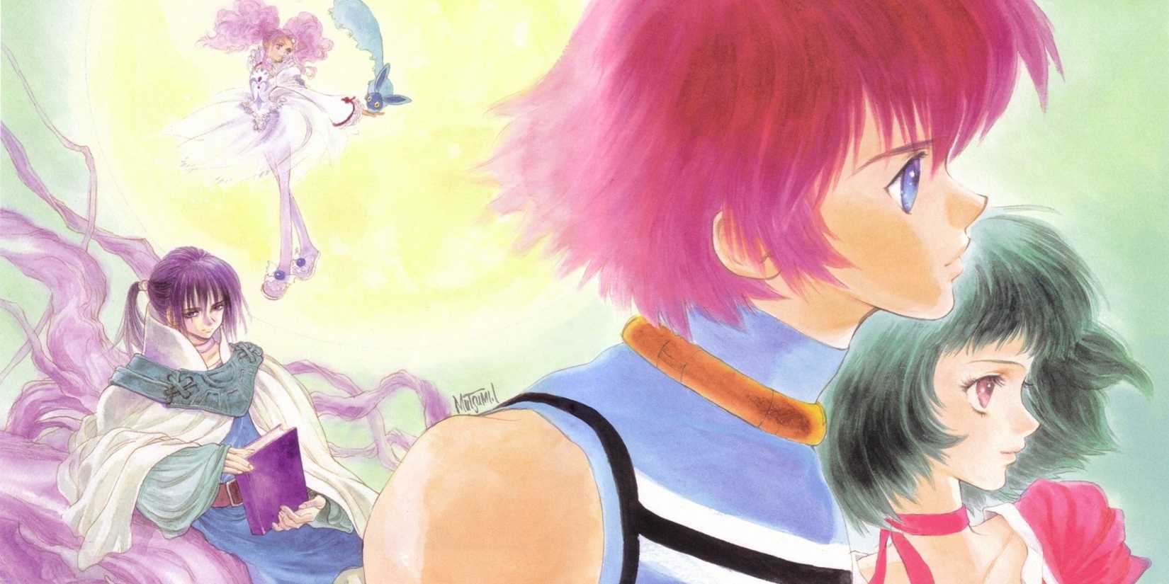 Tales Of Eternia official artwork of main characters