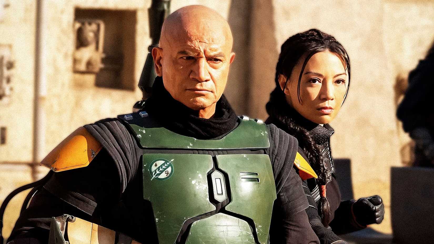 Temuera Morrison e Ming-Na Wen em The Book of Boba Fett