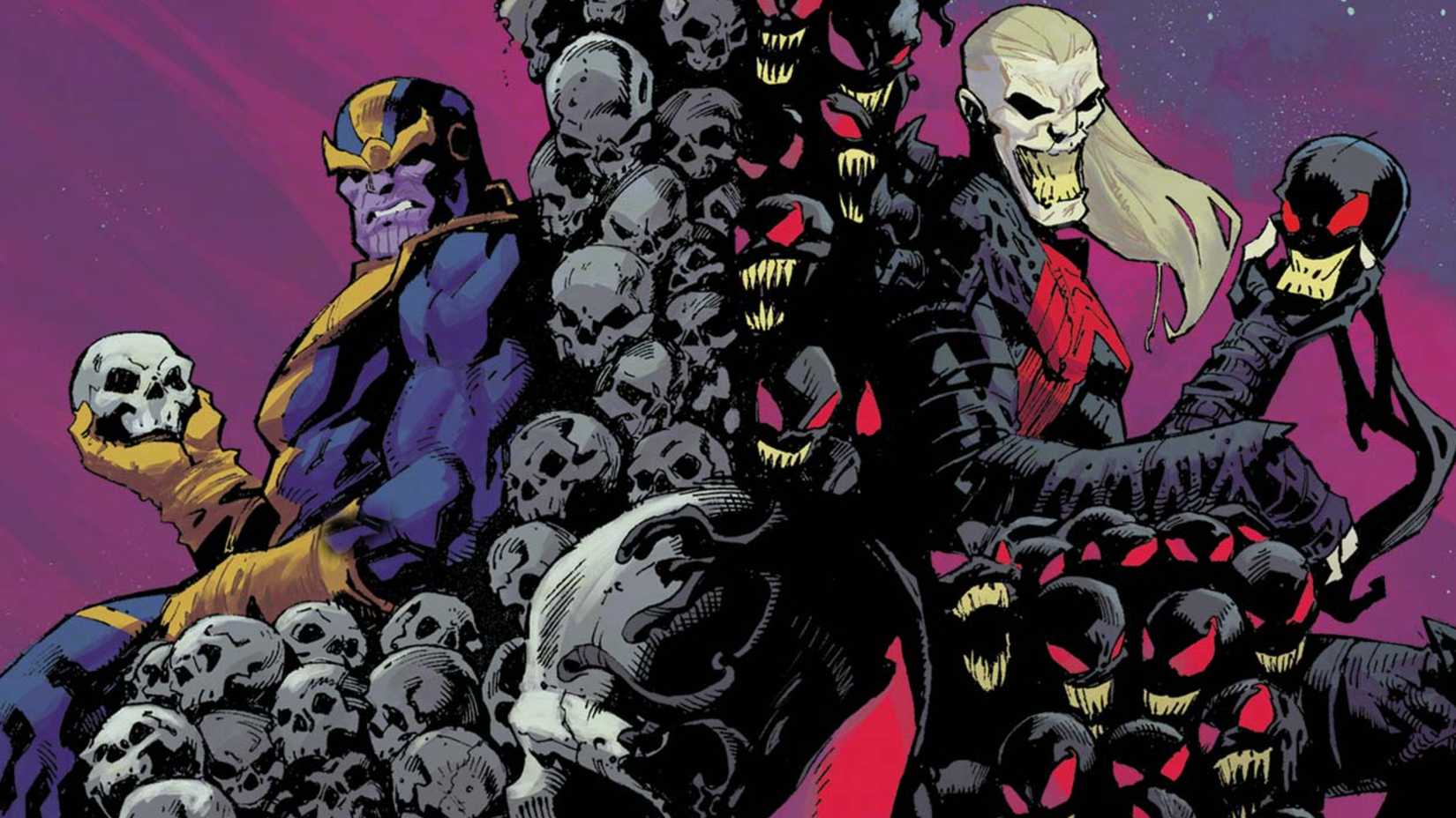 THANOS AND KNULL ON THRONES