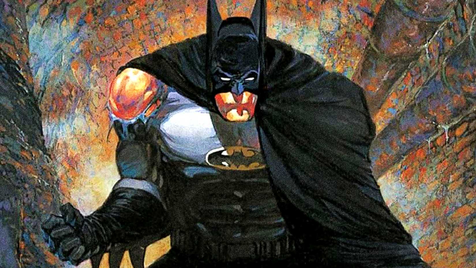 The Dark Knight wears a broken Batsuit in Batman the Cult