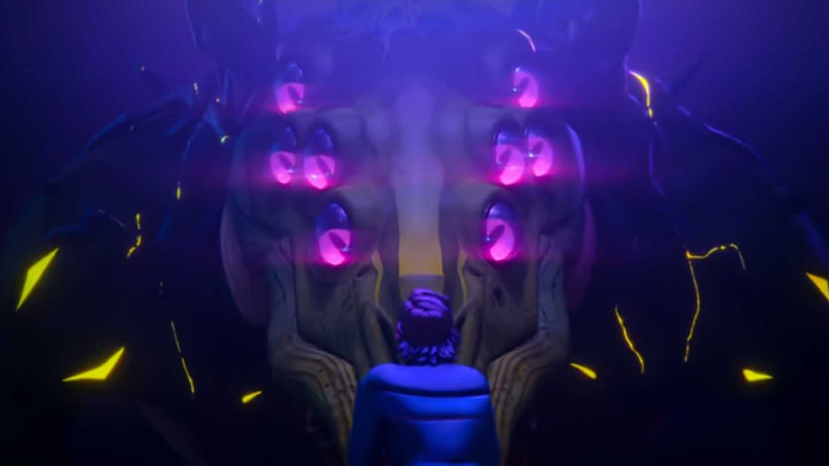 Hordak encarando Daniel em Stranger Things Tales from 85