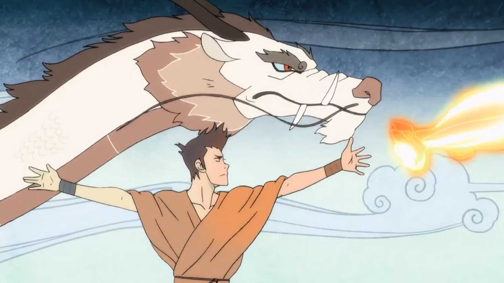 Wan realiza a Dança do Dragão em The Legend of Korra