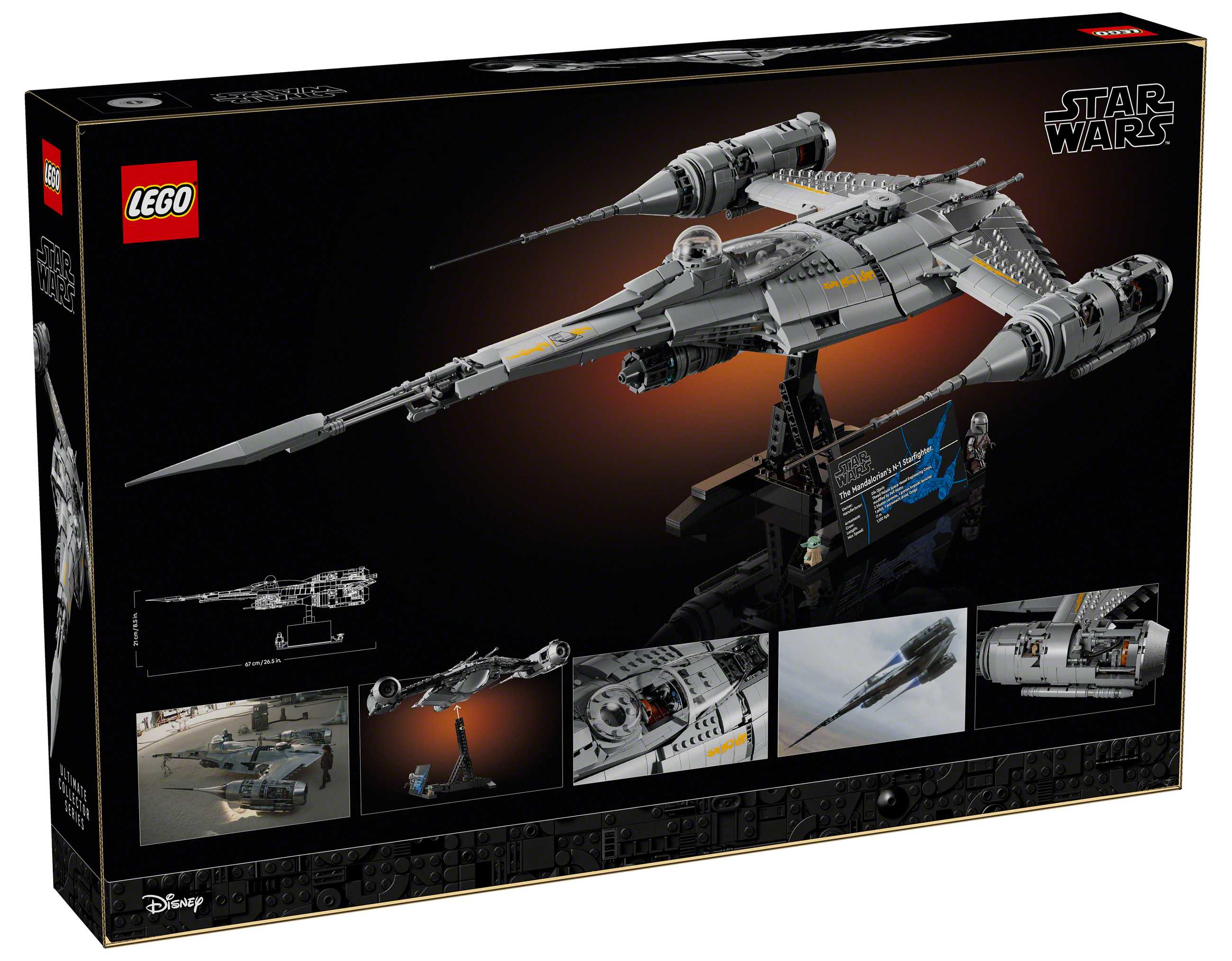 The Mandalorian N-1 Starfighter (75442) LEGO Set Box Back