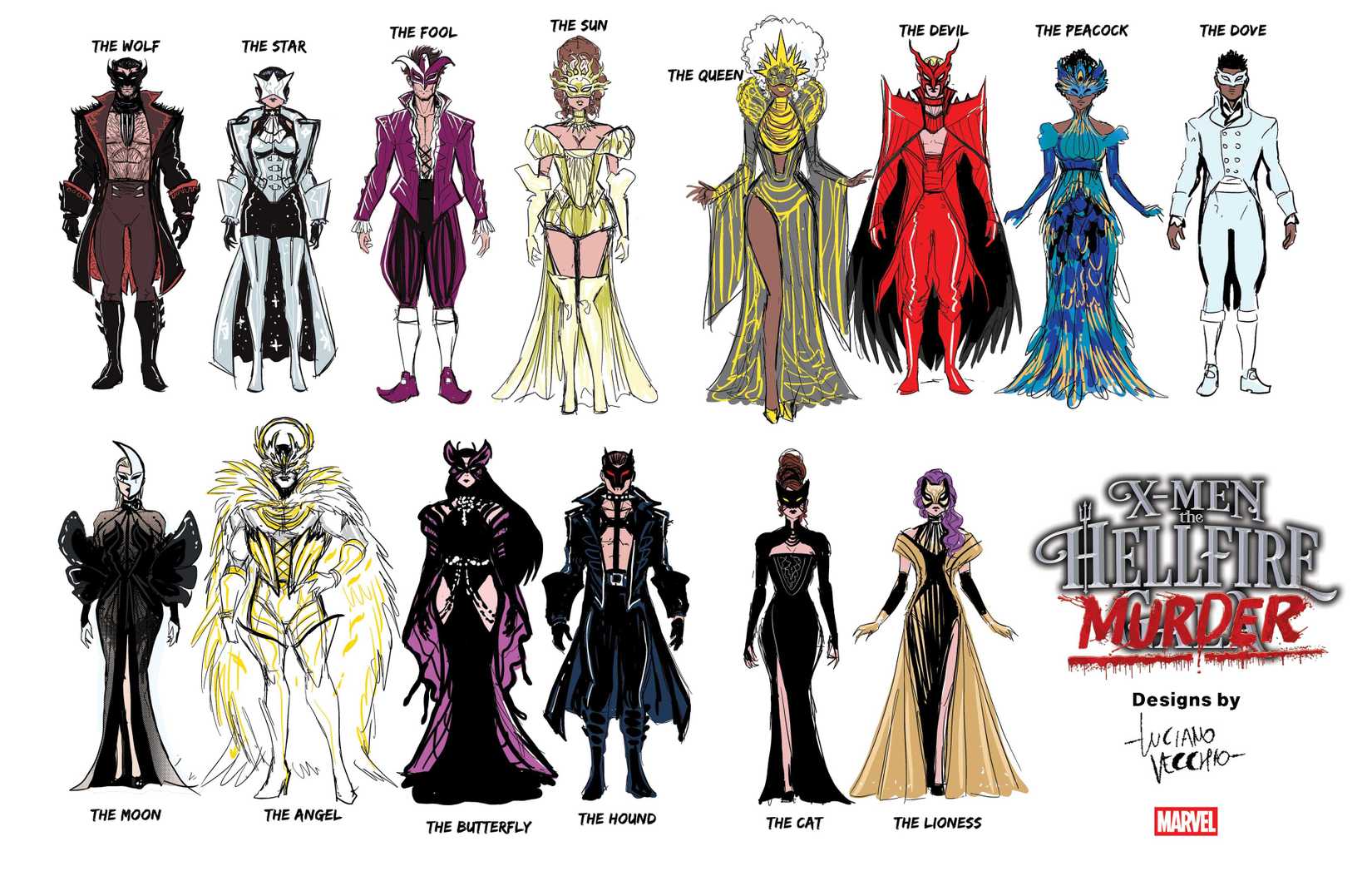 The mutants reveal their 2026 Hellfire Gala outfits for X-Men Hellfire Murder