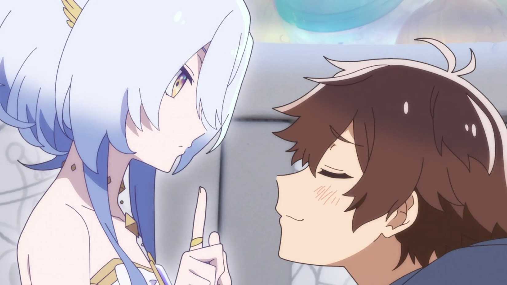 the protagonist and the goddess of My Ribdiculous Reincarnation