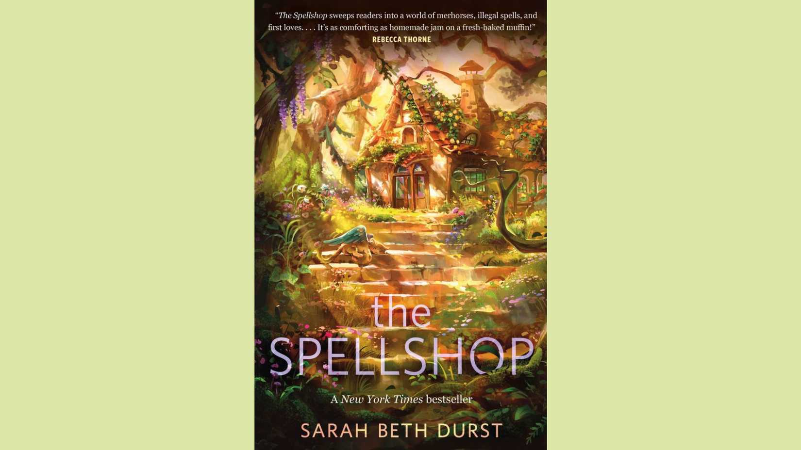 Capa de The Spellshop de Sarah Beth Durst.
