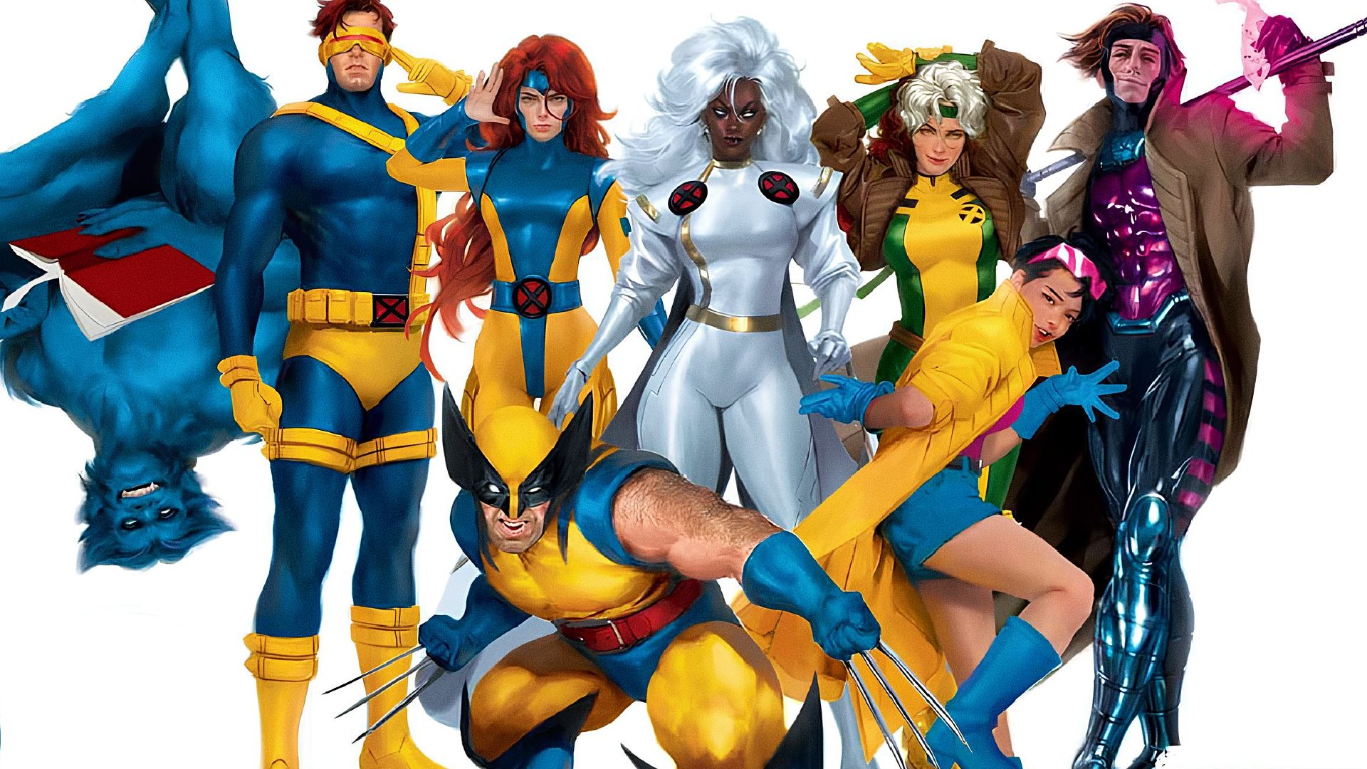 Los X-Men se reúnen para una foto de equipo en el arte de Fall of the House of X de Marvel Comics de Miguel Mercado