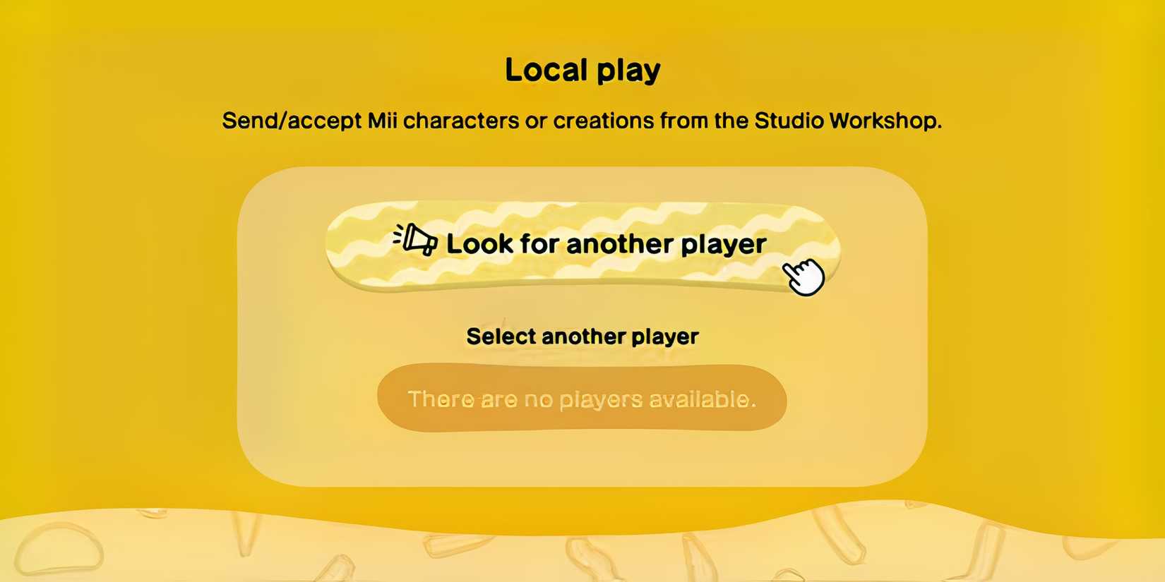 Tomodachi life local play menu screen-1
