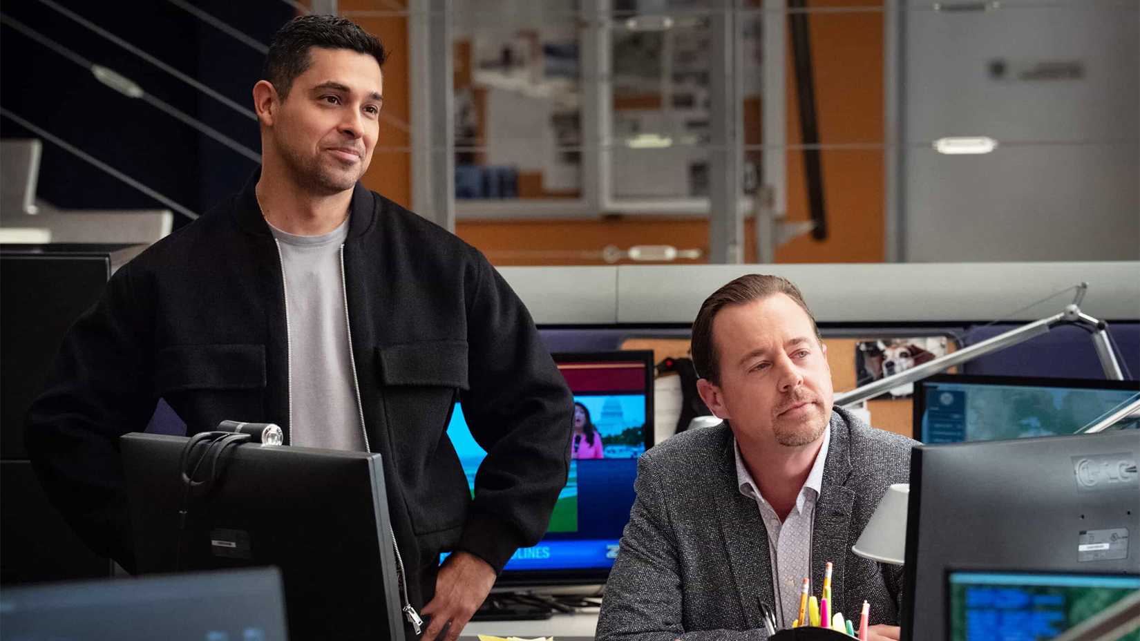 Torres and McGee smiling together in an episode of NCIS season 23