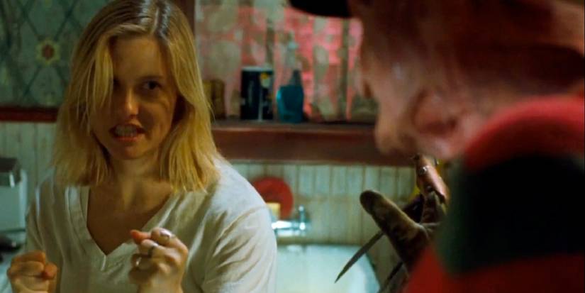 tracy prepares to fight freddy in a nightmare on elm street 4