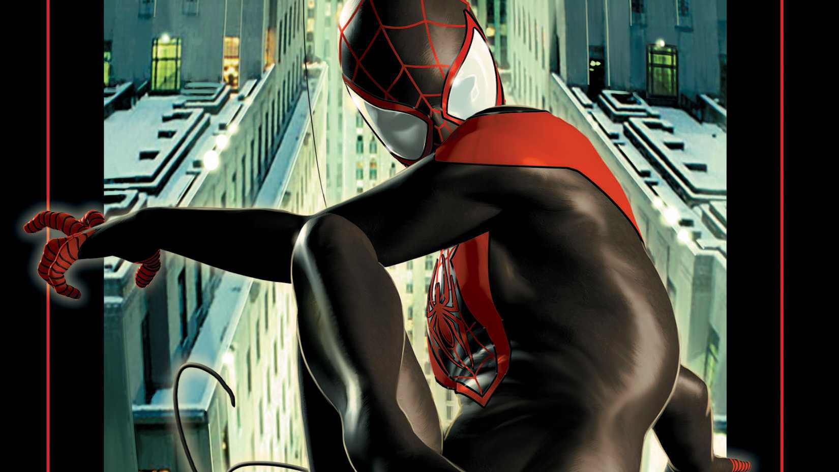 ultimate comics cover with miles morales' spider-man