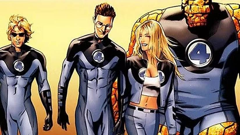 Ultimate Fantastic Four walking side-by-side