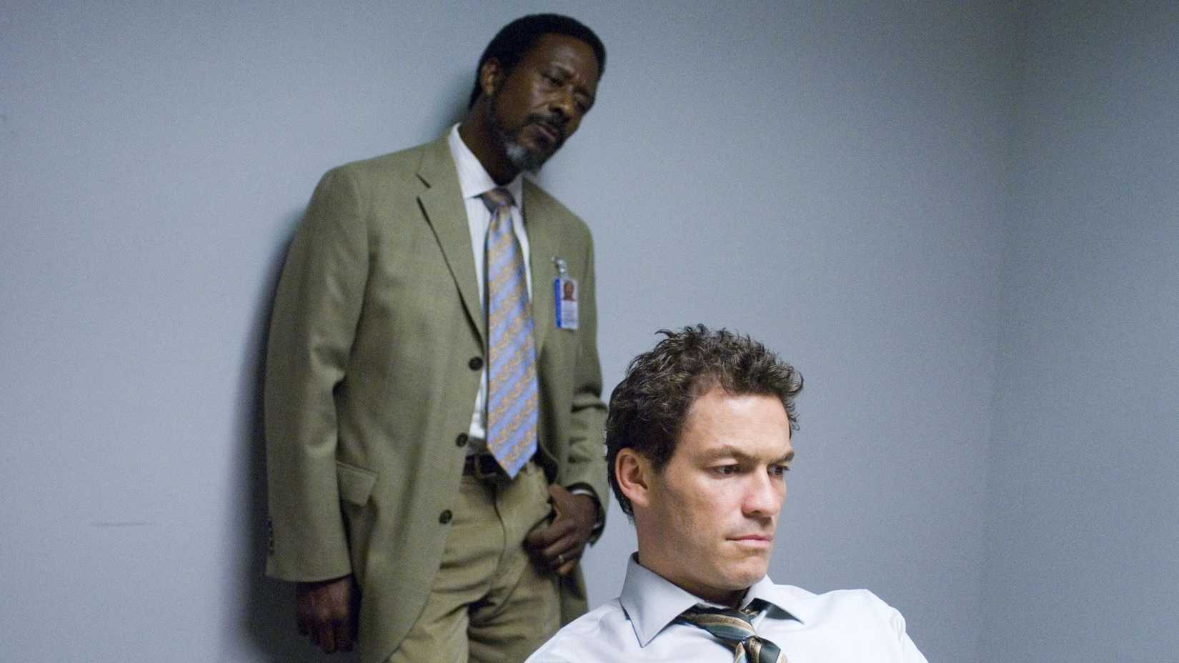 Jimmy and Lester concentrating on something in front of them