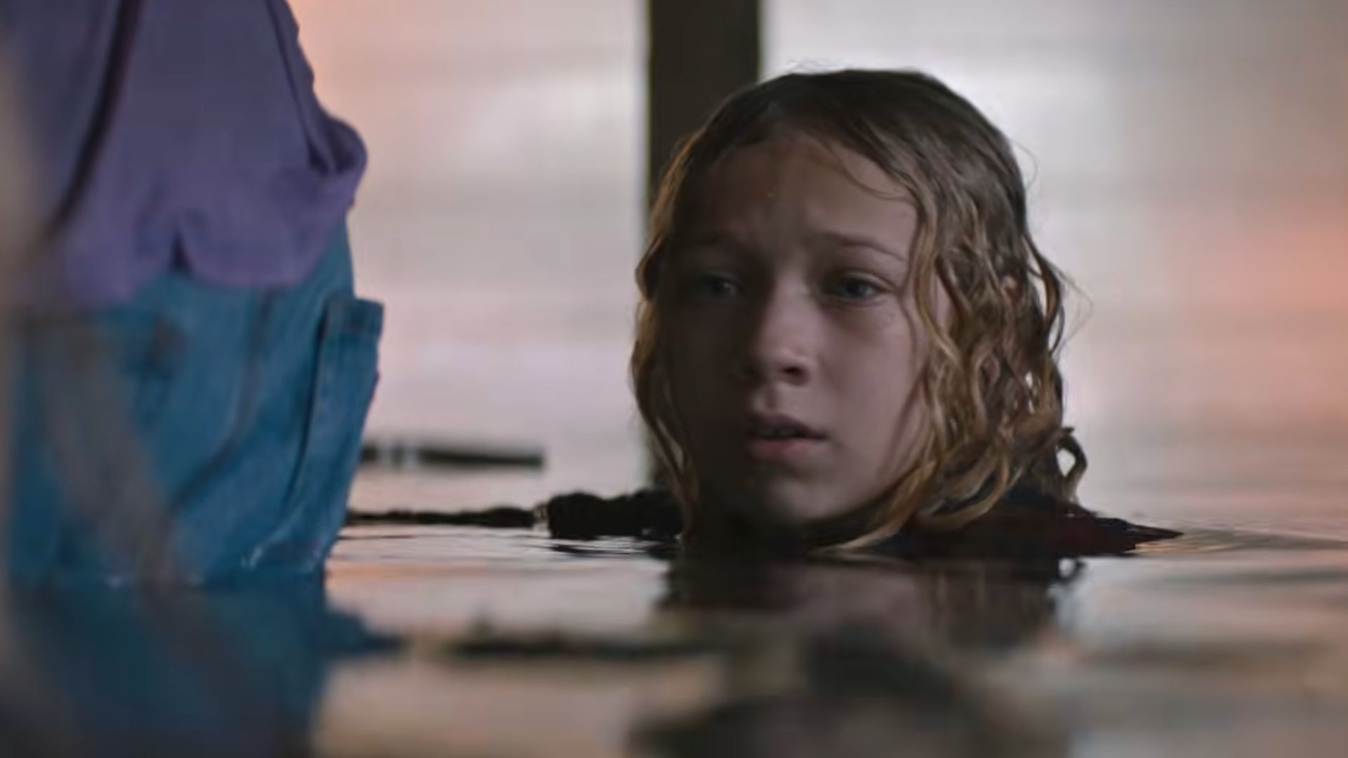 Will up to his neck in water