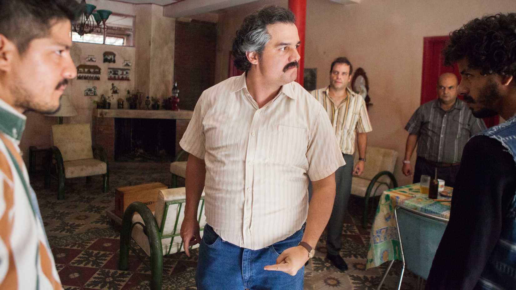 Wagner Moura as Pablo Escobar in Narcos