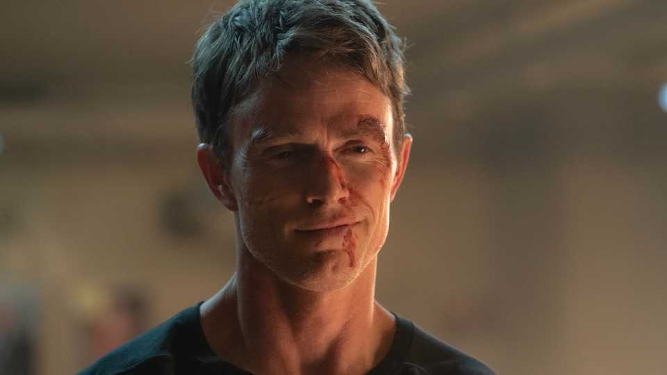 Wilson Bethel's Bullseye smiling in Daredevil: Born Again season 2