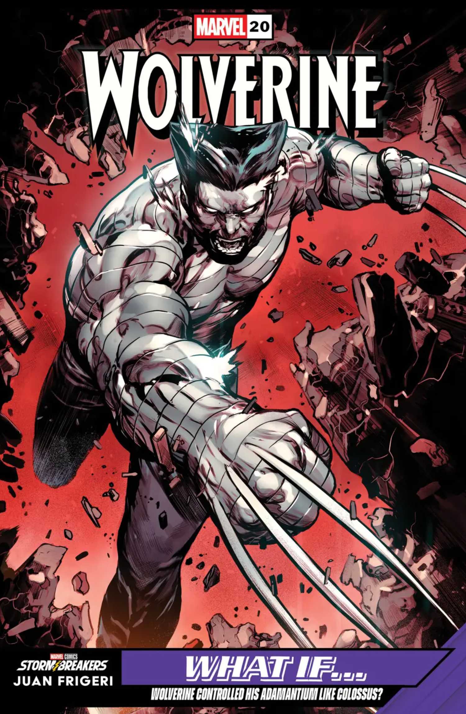 WOLVERINE WHAT IF COVER SHOWING HIM WITH COLOSSUS POWERS