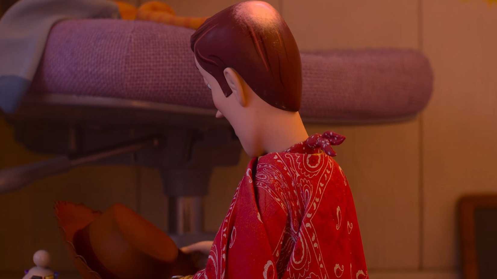 Woody com a careca em Toy Story 5